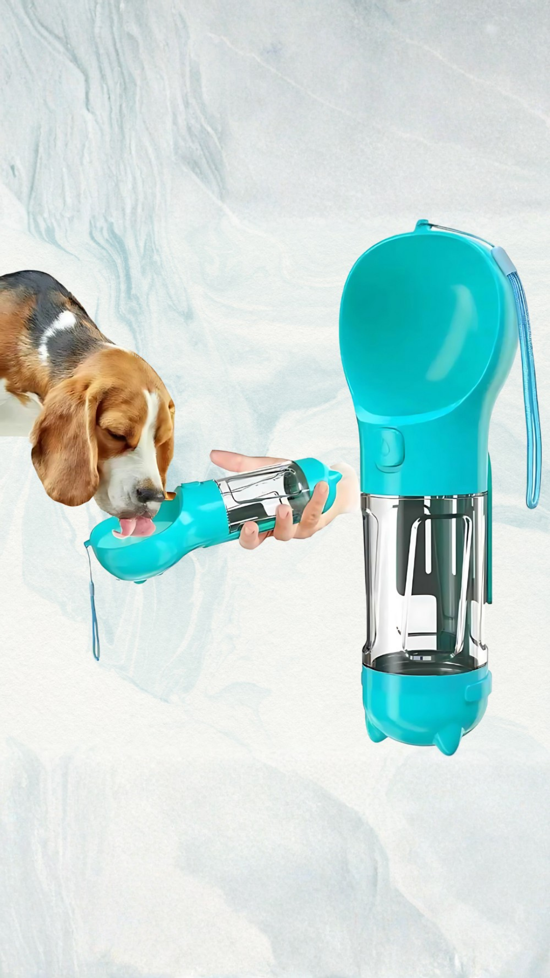 Botella Agua Portátil Perro - Dispensador Mascotas Paseo