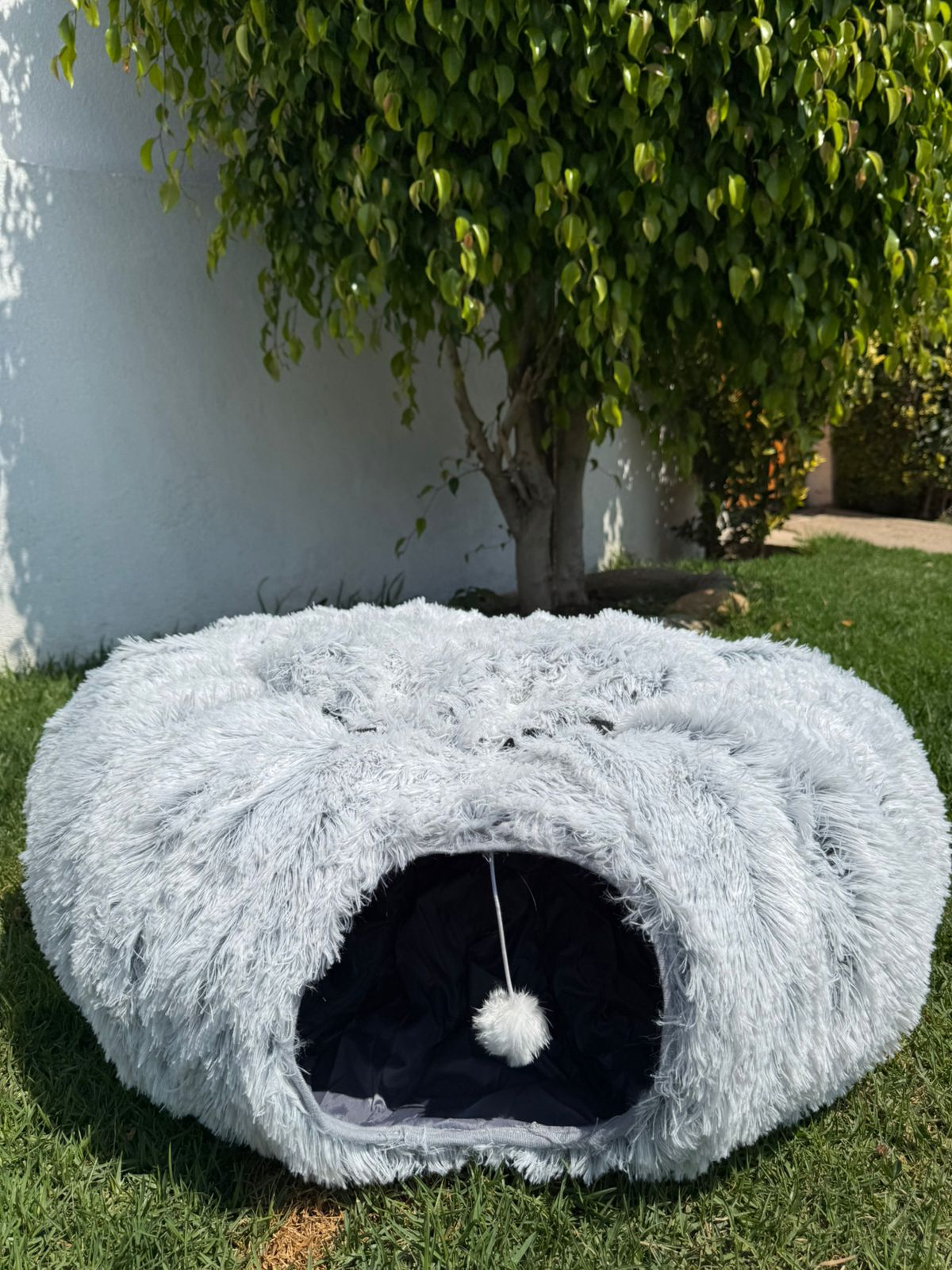 Cama Gato Túnel Donut Suave - Casa Mascotas Acogedora con Entrada