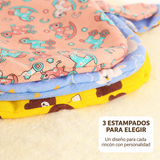 Tres estampados disponibles: conejos, caballitos y ositos